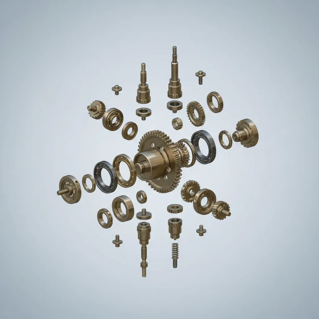 Mechanical CAD assembly with multiple connected components