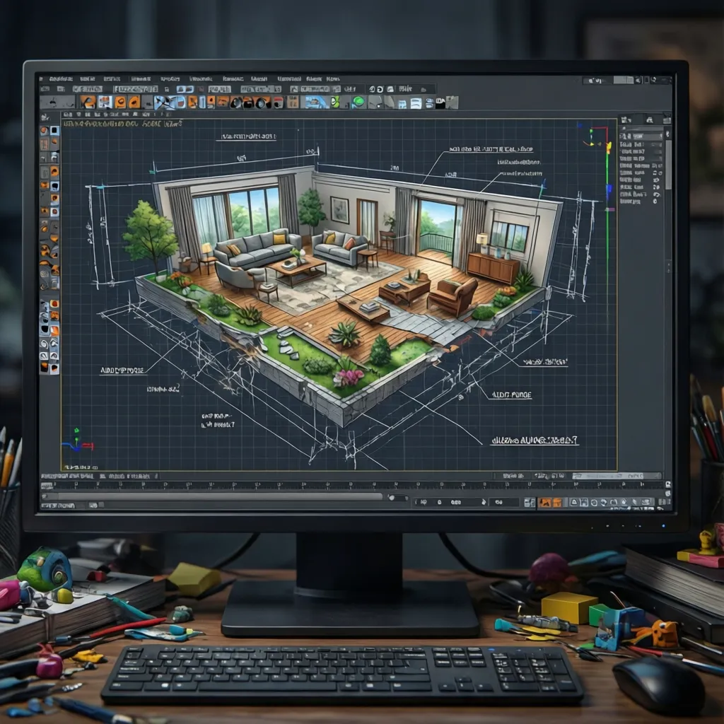 AutoCAD interface running audit and purge commands to repair drawing