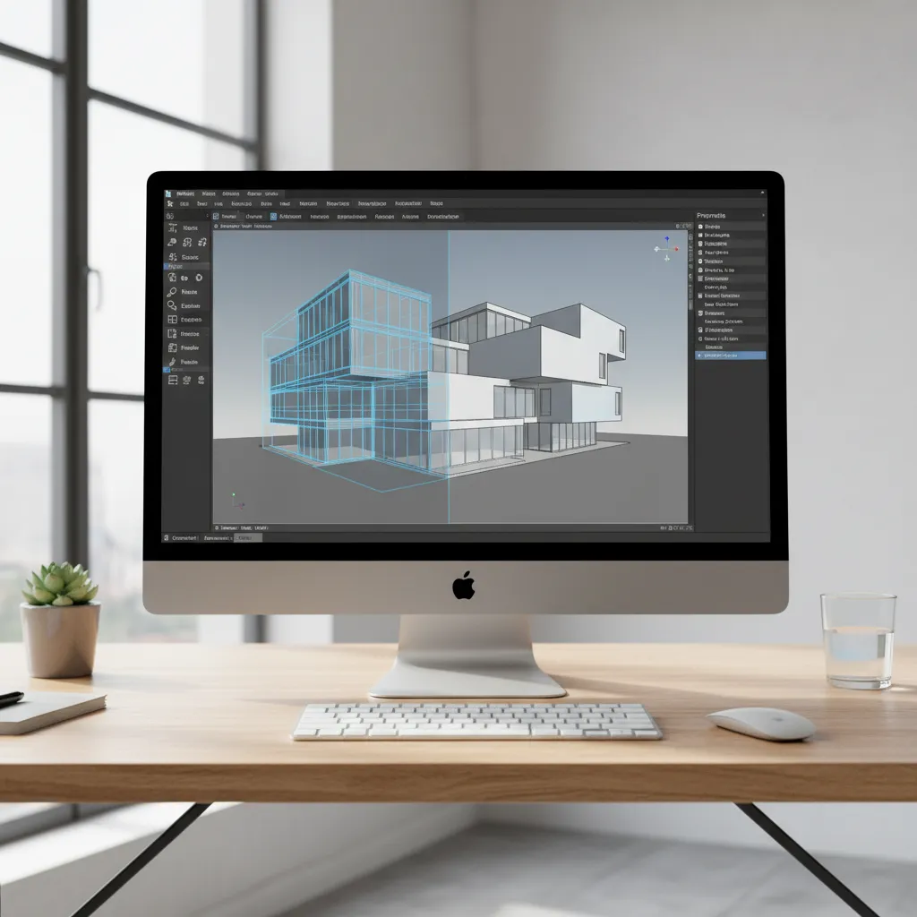 CAD software viewport showing simplified shading and wireframe mode for performance
