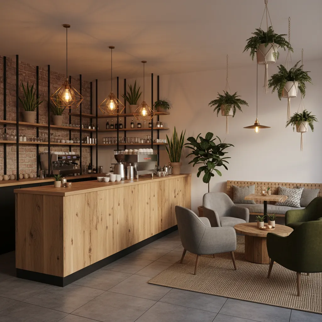 Diseños de cafe bar interior: ideas modernas y funcionales