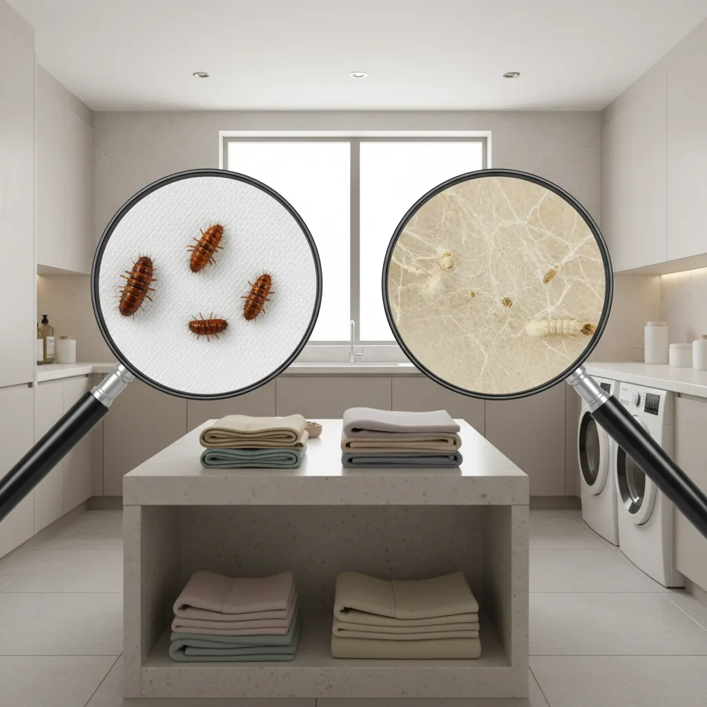 Carpet Beetles vs Clothes Moths in Laundry Rooms: How to Tell the Difference