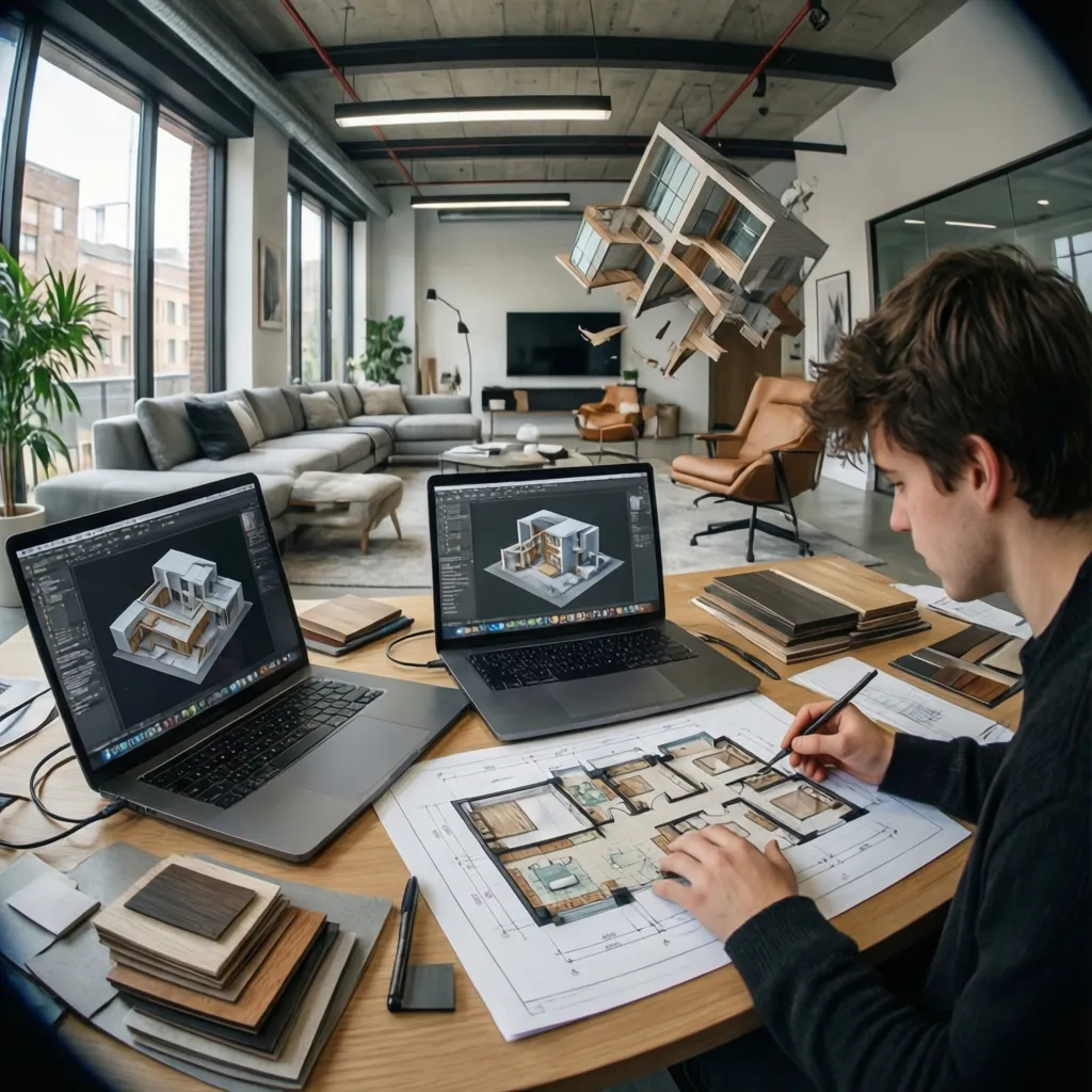 Carreras similares a diseño de interiores