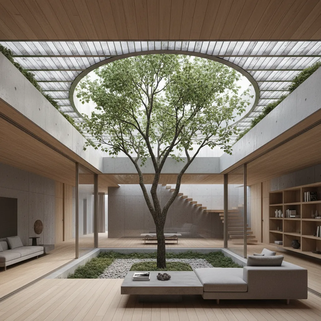 Diseño de casas con árboles dentro: guía realista