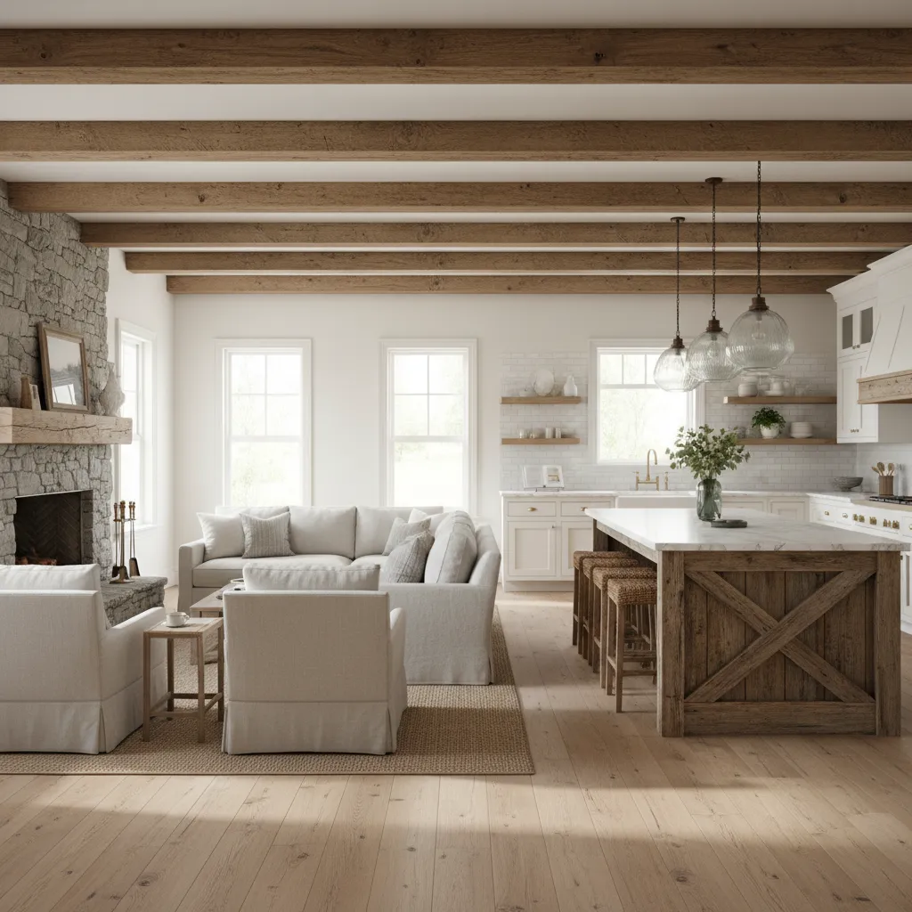 Casa de campo americana: diseño interior auténtico