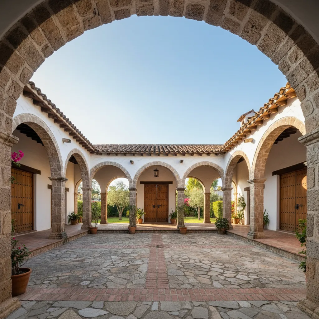 Diseños de casas estilo colonial español