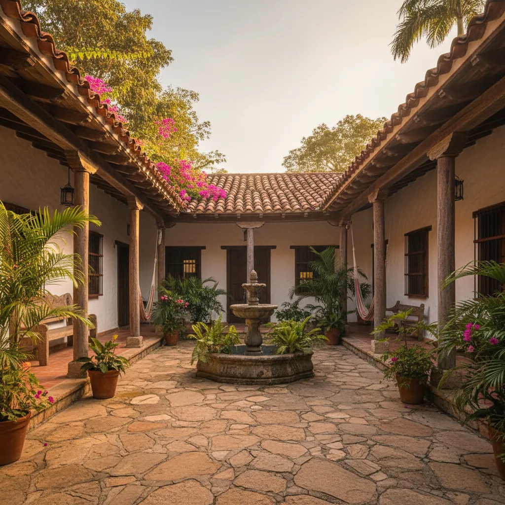 Diseños de casas coloniales en Honduras