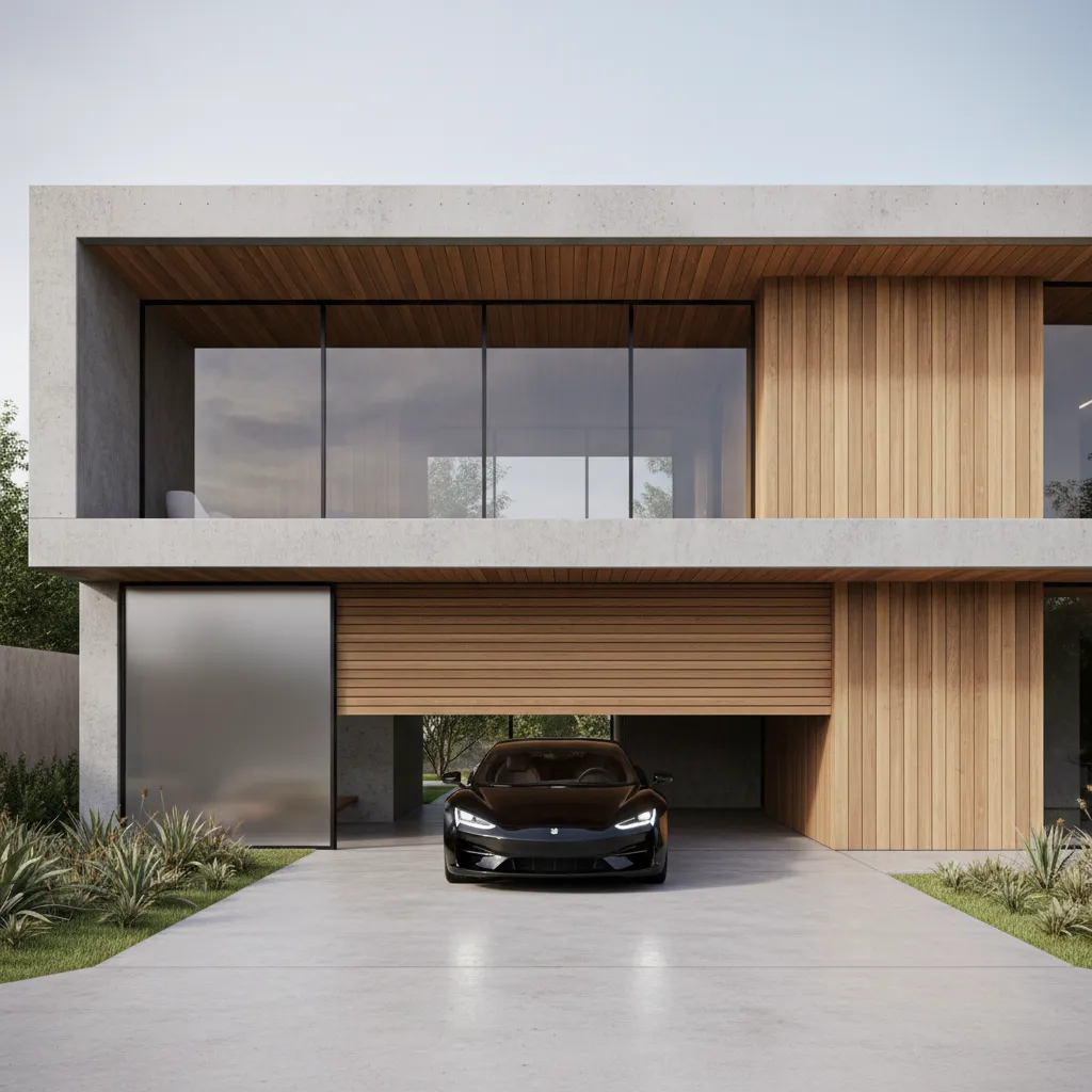 Diseño de casa entra con el coche: ideas y planos