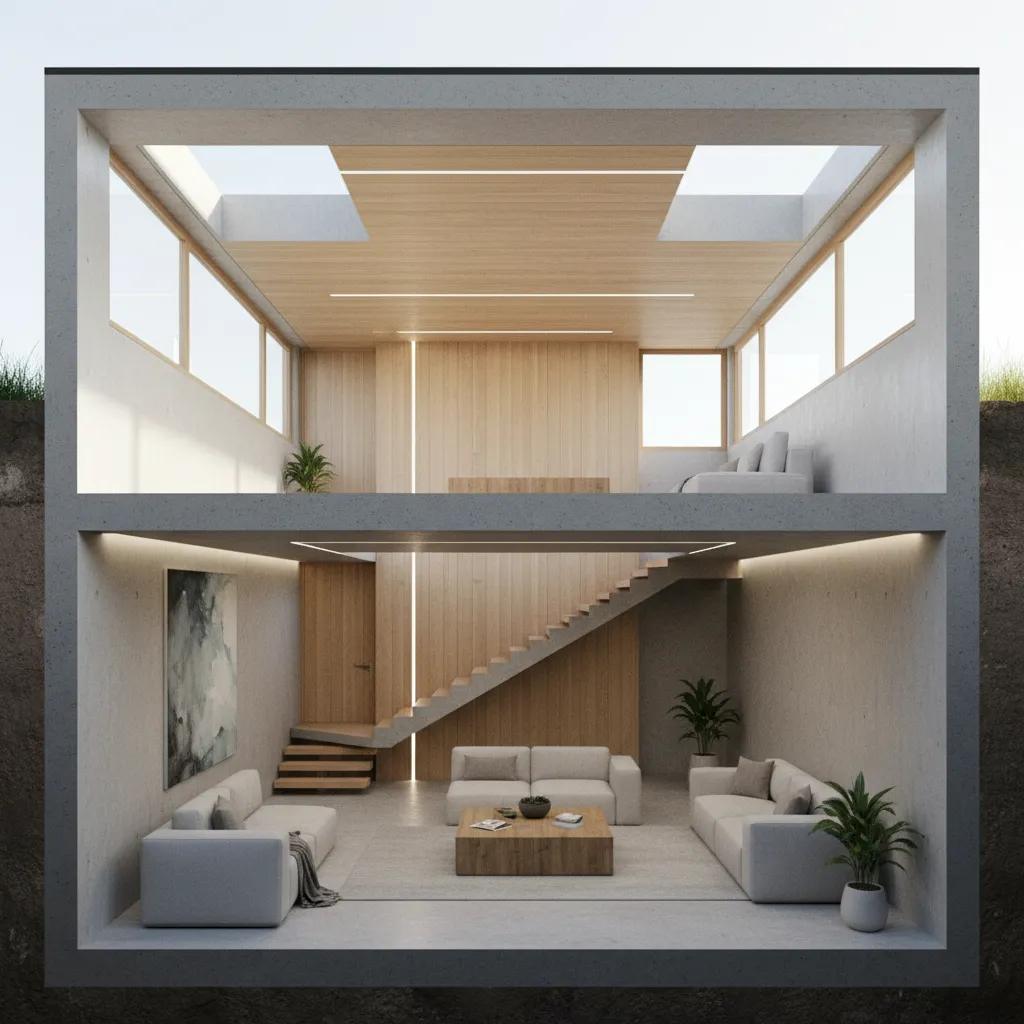 Diseño de casa con sótano: ideas y planificación inteligente