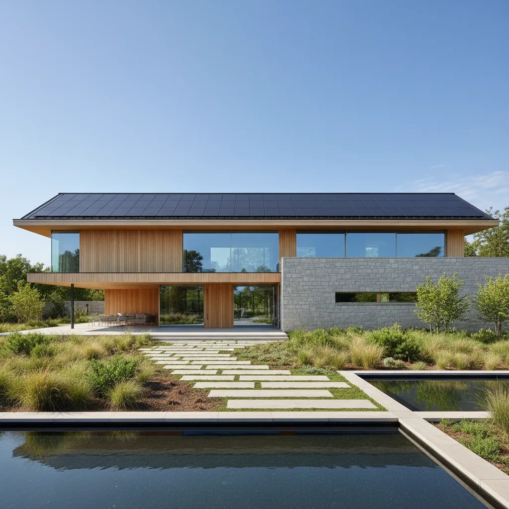 Casa de diseño con placas solares: guía realista