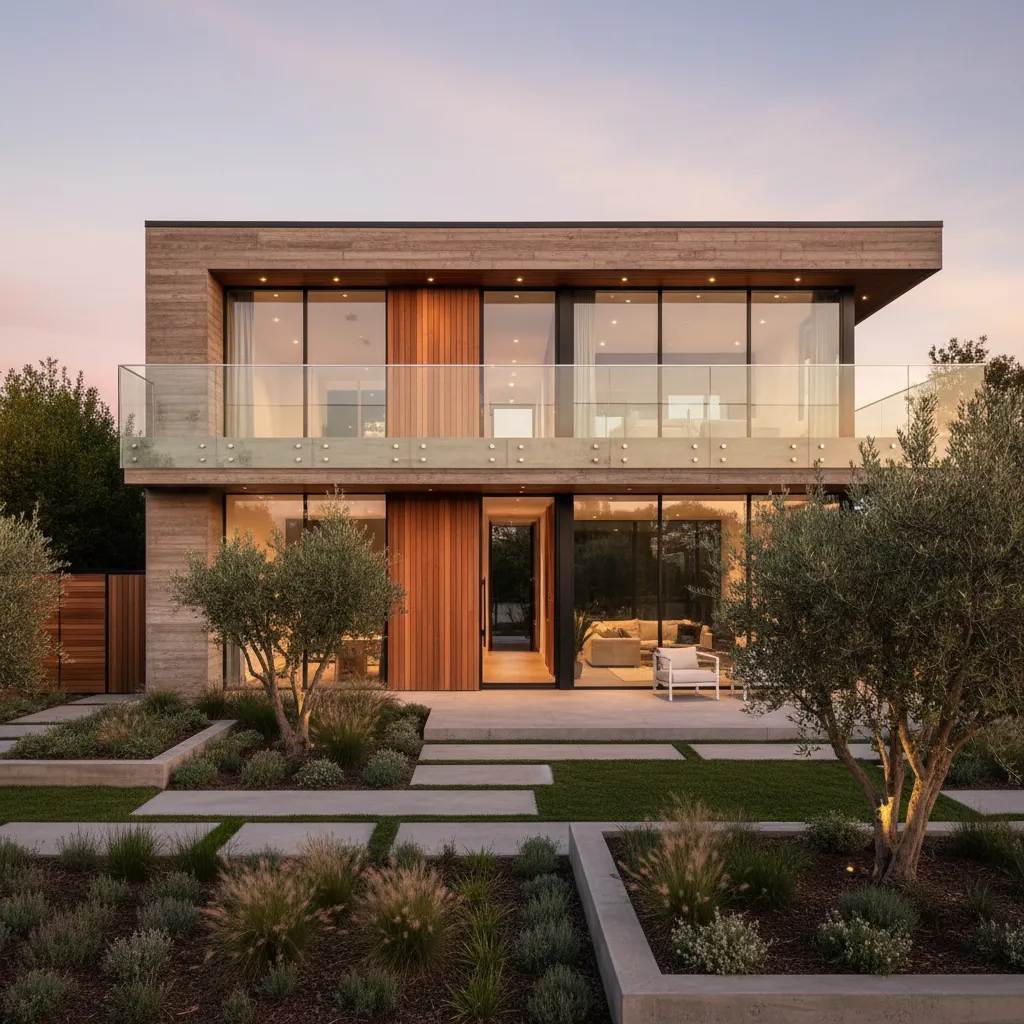 Diseños de casas de dos pisos con balcón: ideas reales