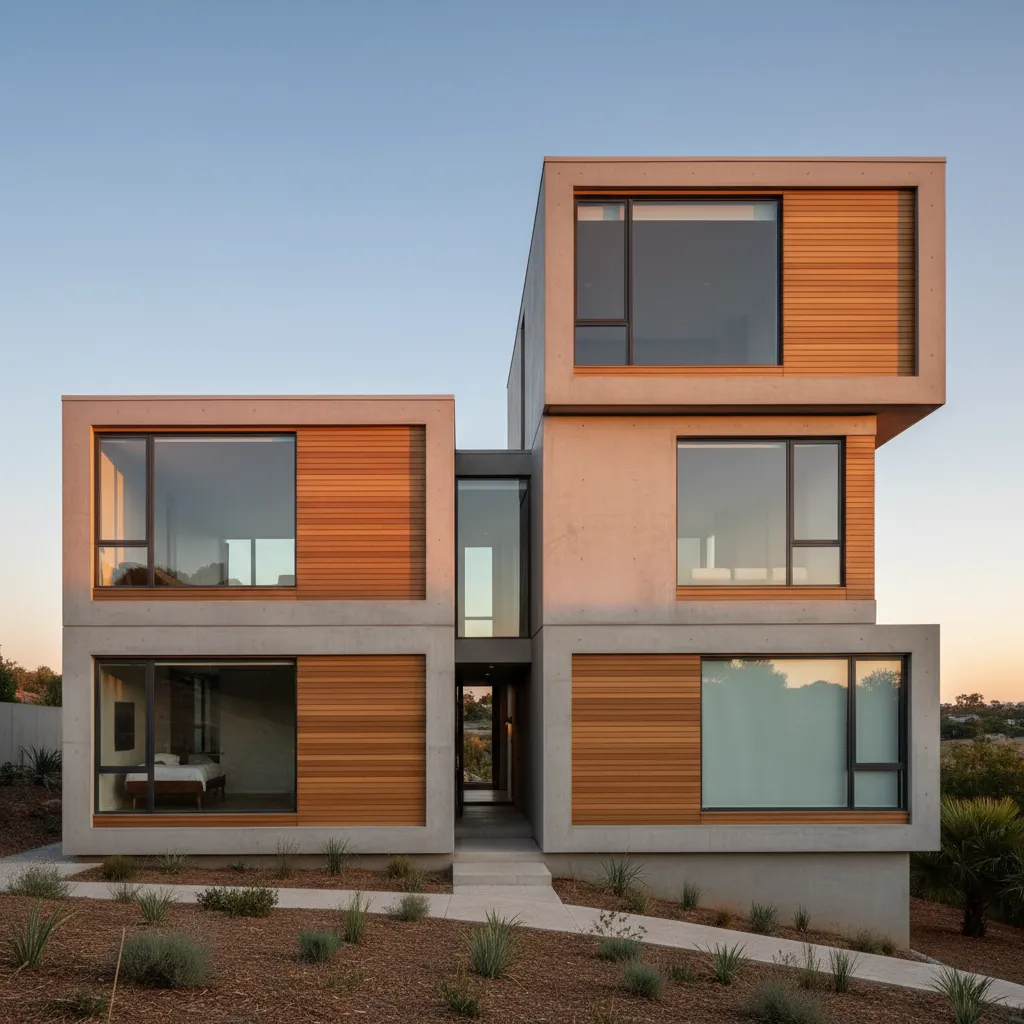 Casa económica con diseño moderno minimalista