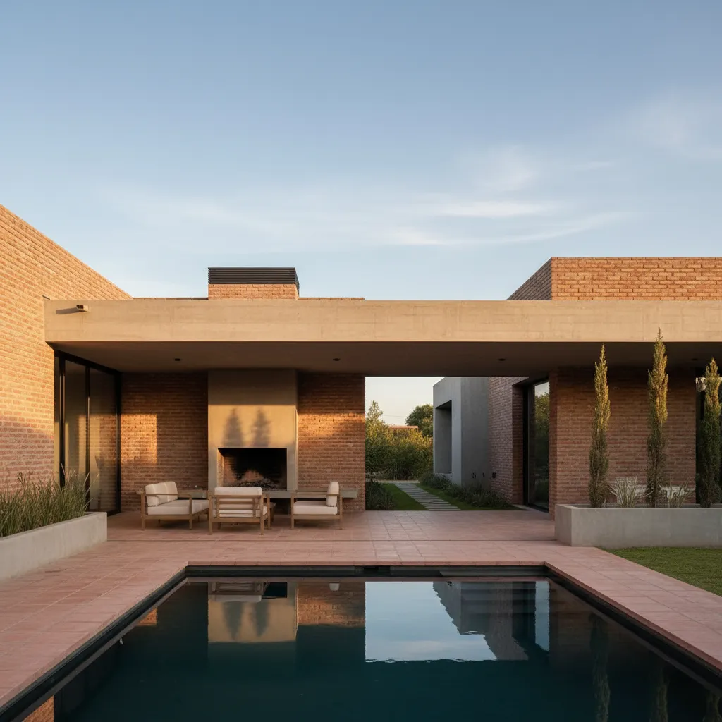 Casa moderna en entorno residencial de Córdoba con galería y patio