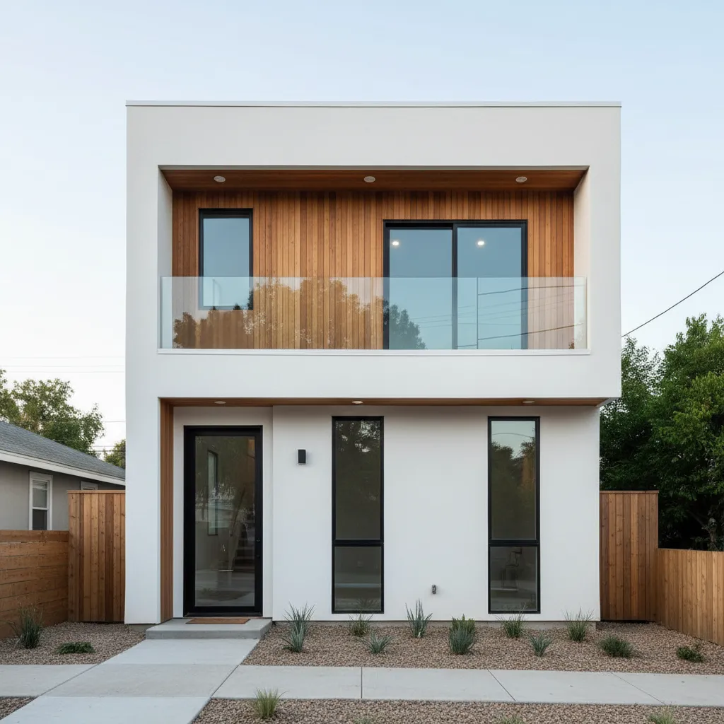 Diseños de casas modernas de dos pisos pequeñas