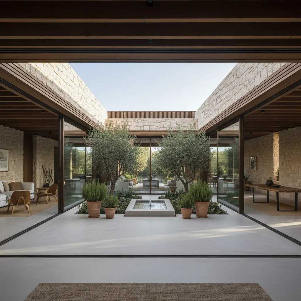 Diseño de casa con patio central: guía práctica