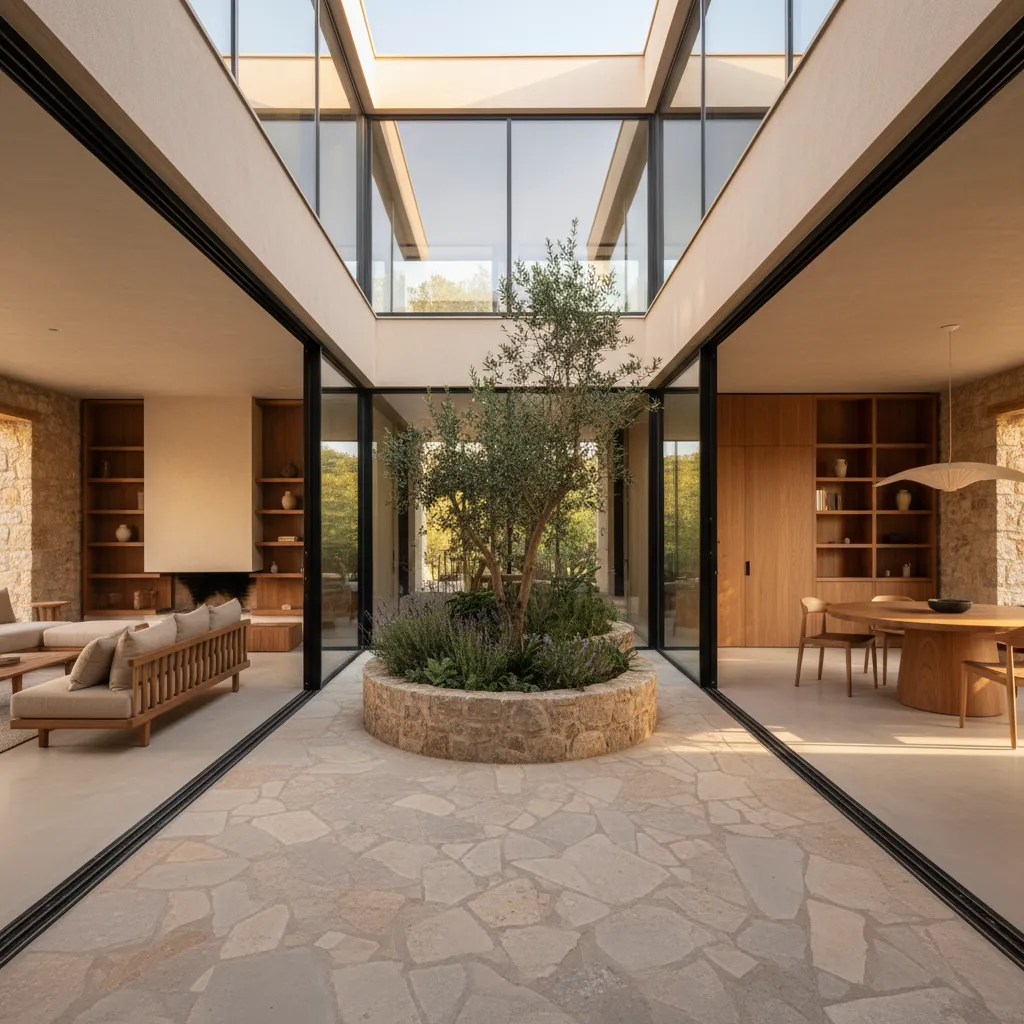 Diseños de casas con patios internos: ideas reales
