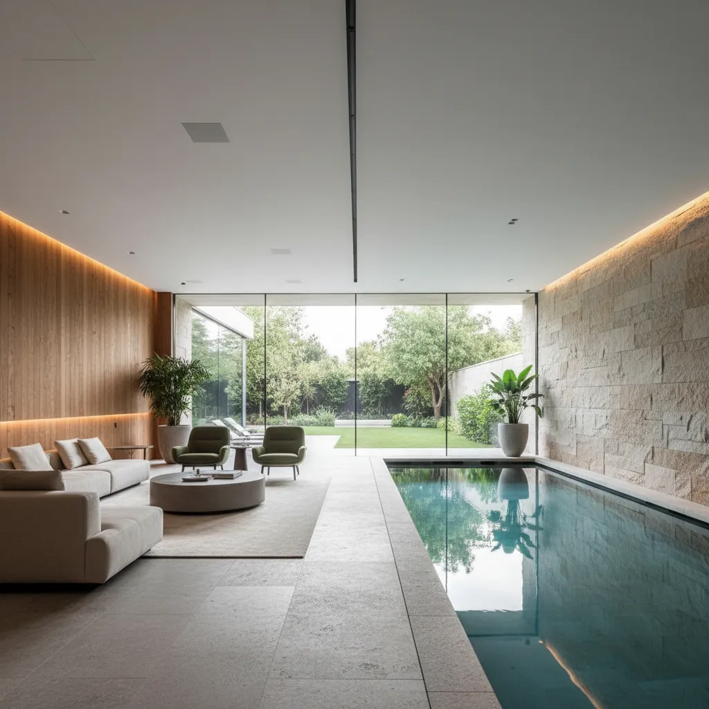 Diseño de casas con piscina interior: guía realista
