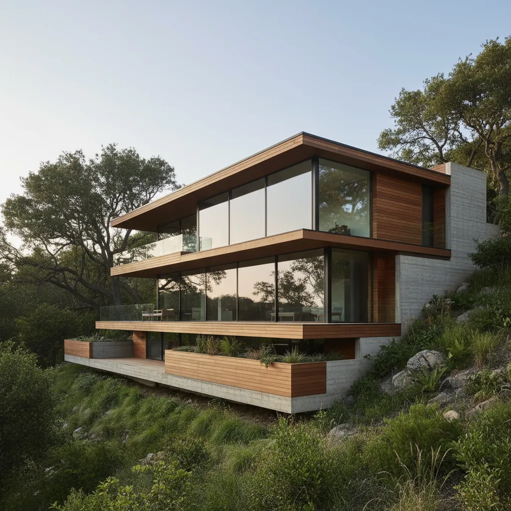Diseño de casas en terreno desnivelado