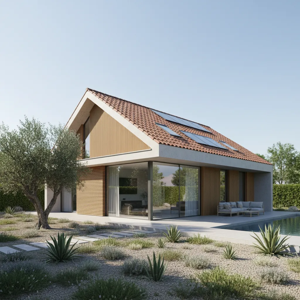 Diseño casas de una planta 4 dormitorios y buardilla