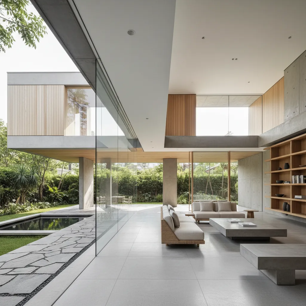 Diseños de casas con ventanas grandes