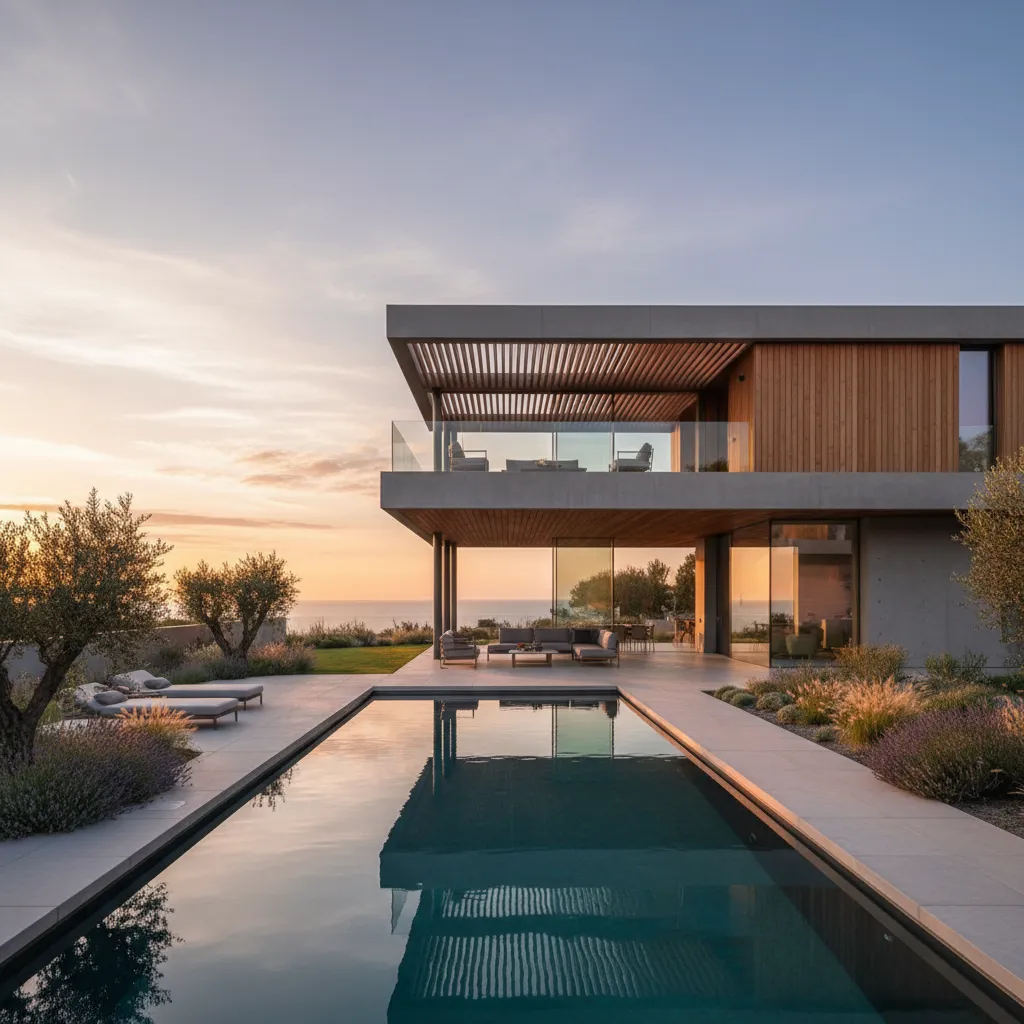 Casas de diseño de 2 plantas con piscina