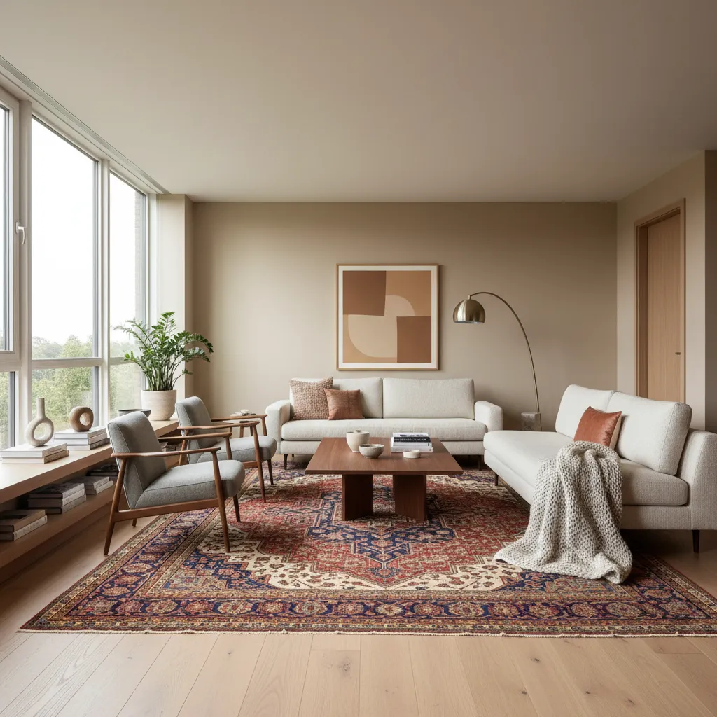 Casas de diseño con alfombras clásicas