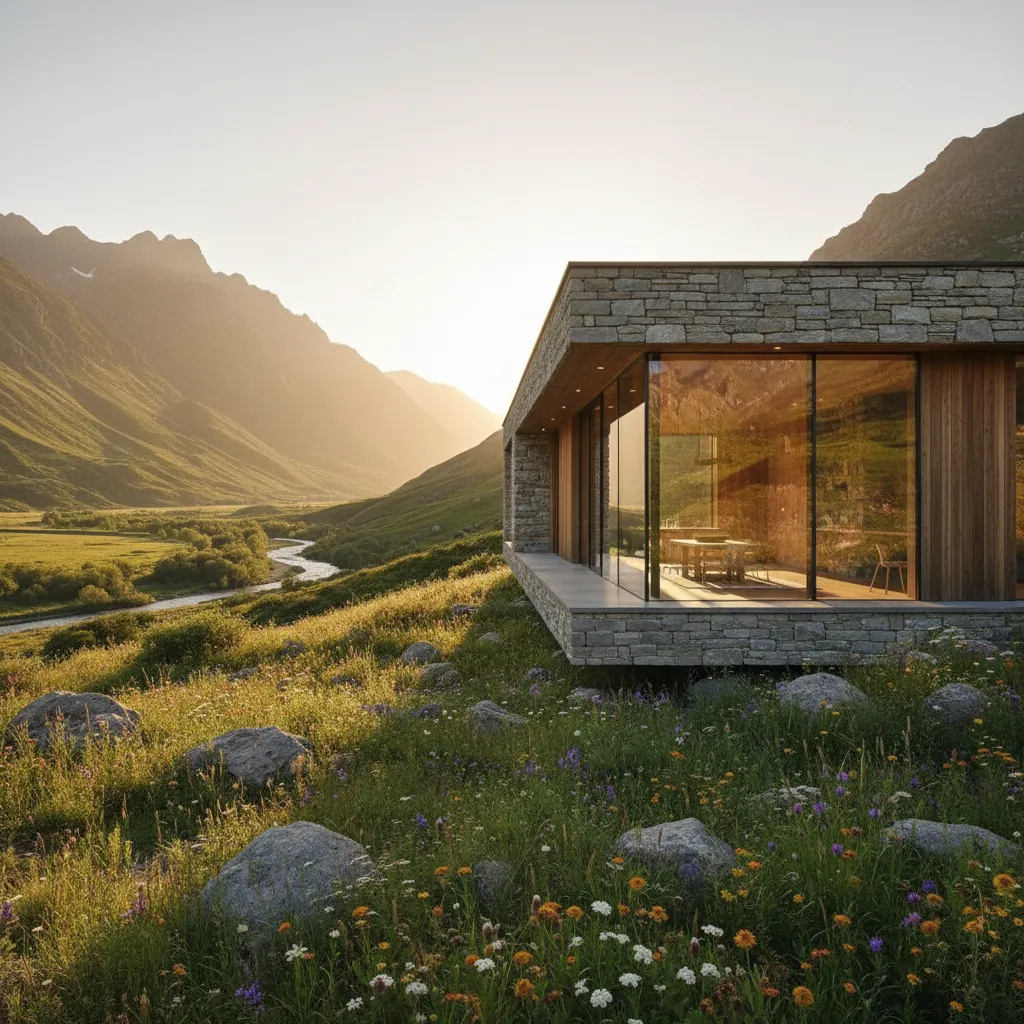 Casas diseños de campo: ideas prácticas y modernas