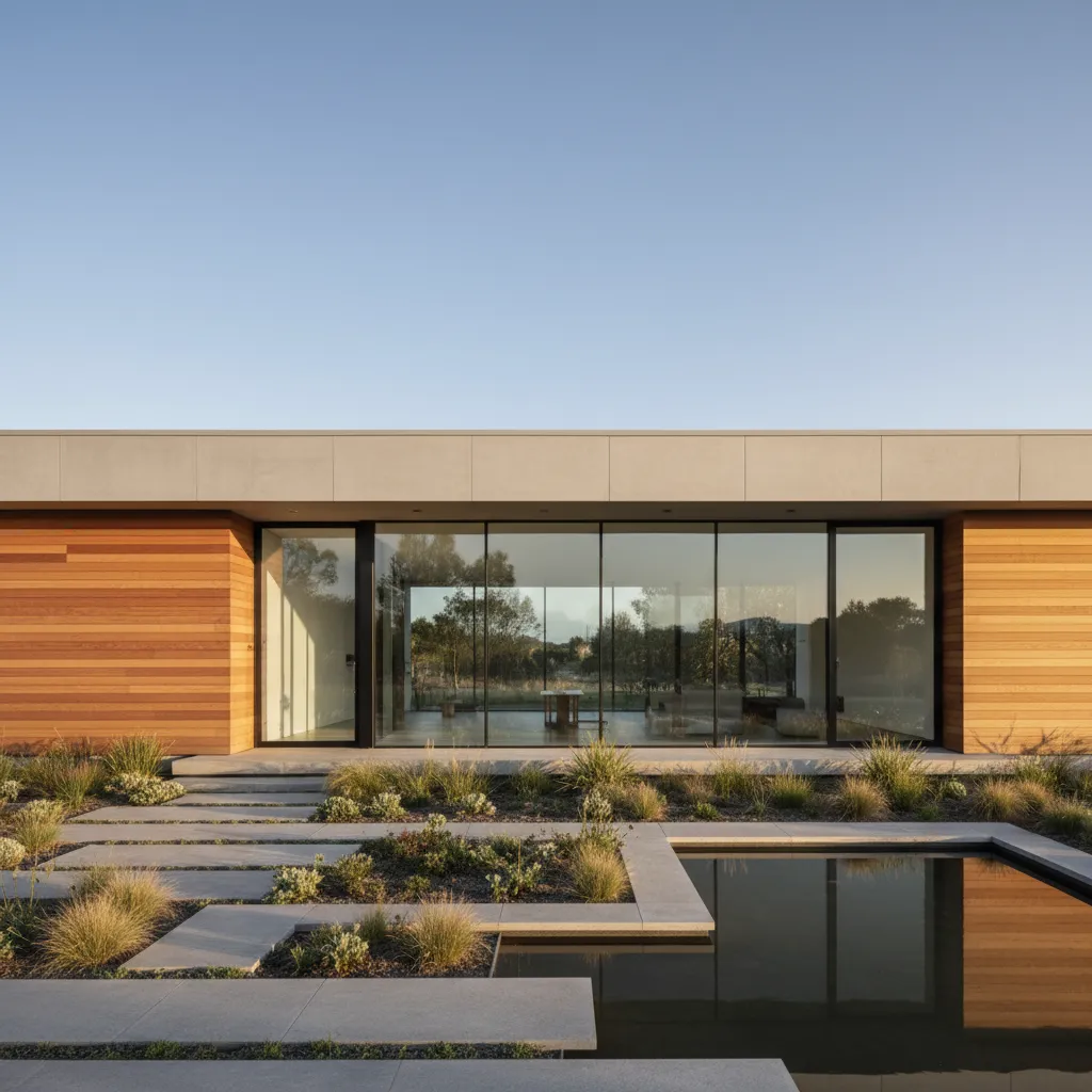 Casas modernas de una planta: diseño inteligente