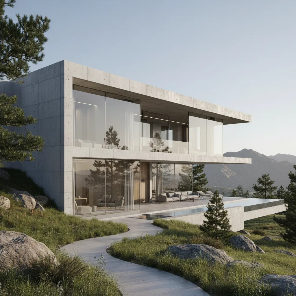 Casas modulares de diseño de hormigón