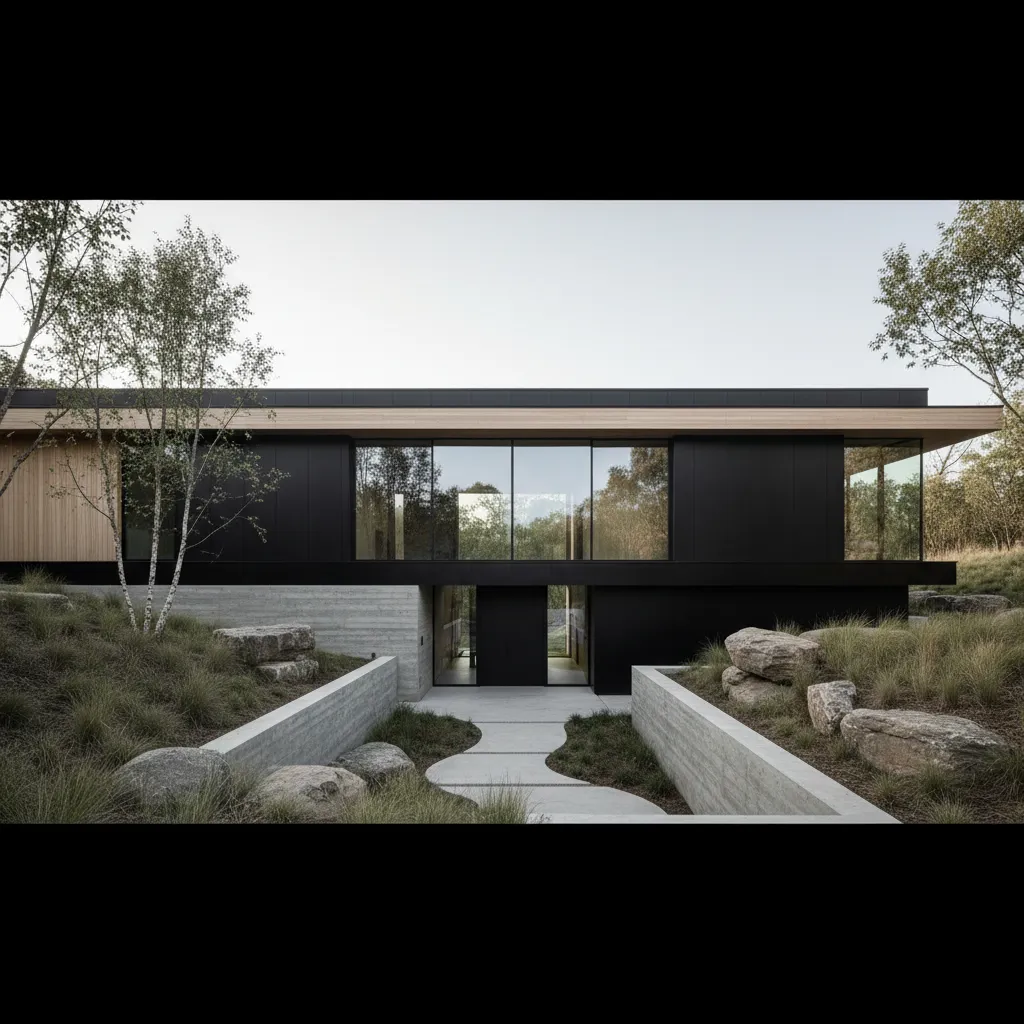 Casas negras de diseño: estilo, ventajas y errores