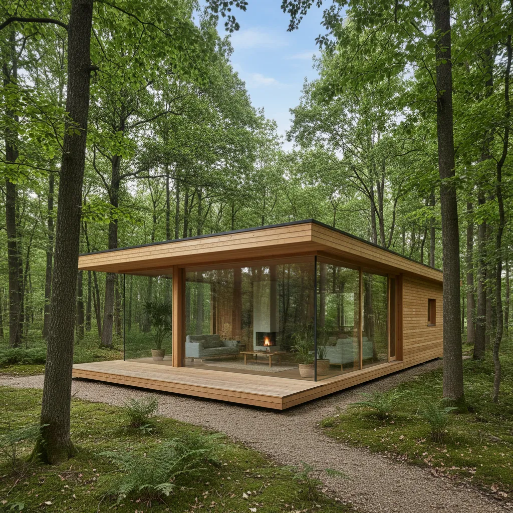 Casas prefabricadas de madera: diseño moderno y eficiente