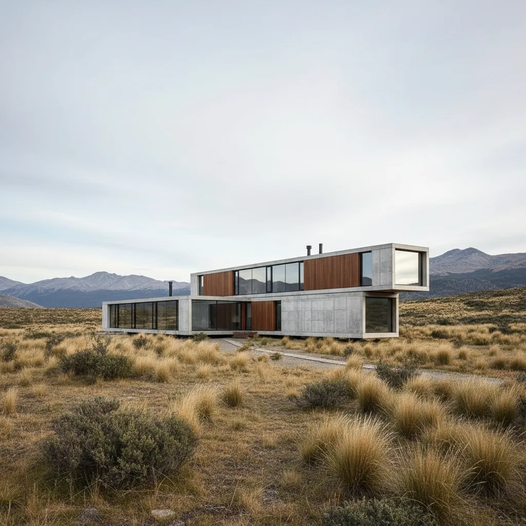 Casas prefabricadas de diseño minimalista en Argentina
