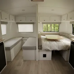 2001 Casita Liberty Deluxe vs Casita Spirit Deluxe Floor Plan Comparison