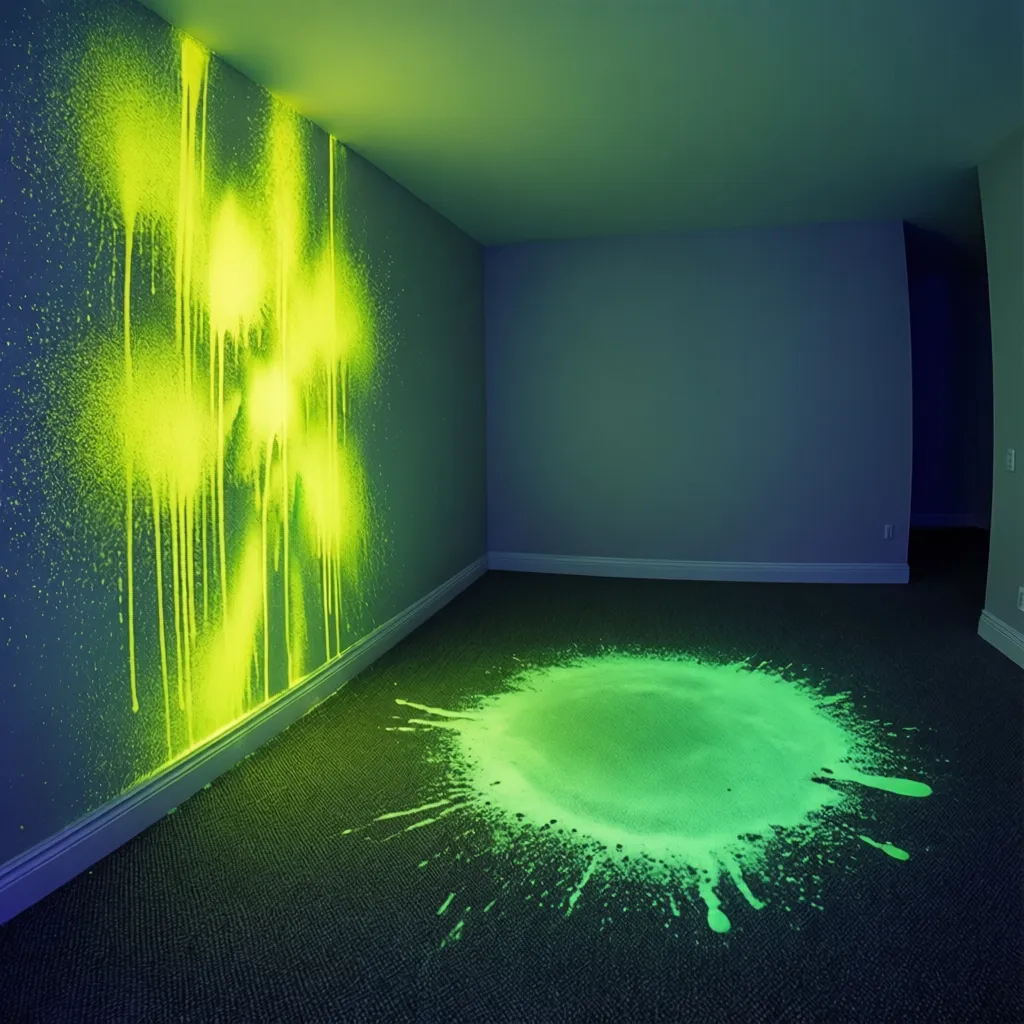 How Cat Urine Fluorescence Looks Compared to Dog Urine