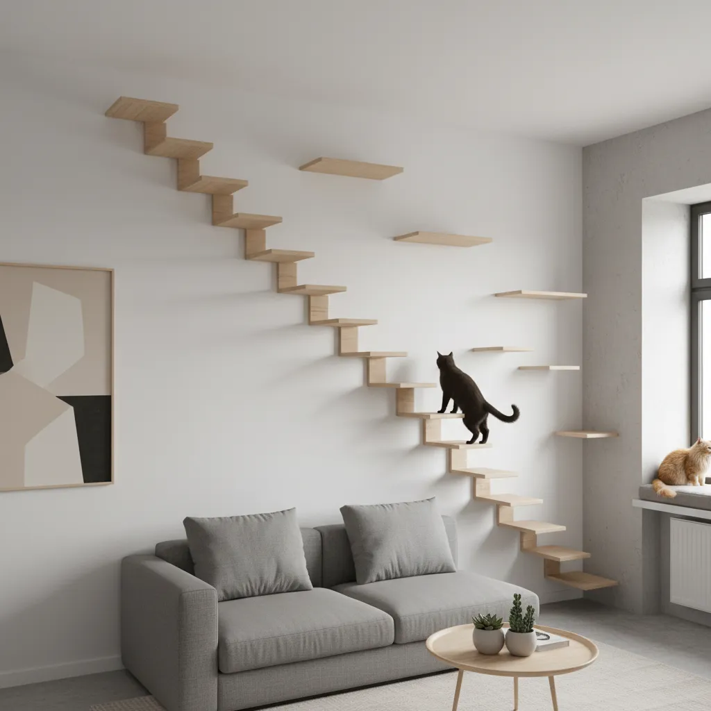 How to Optimize Cat Wall Stair Layout for Small Apartments
