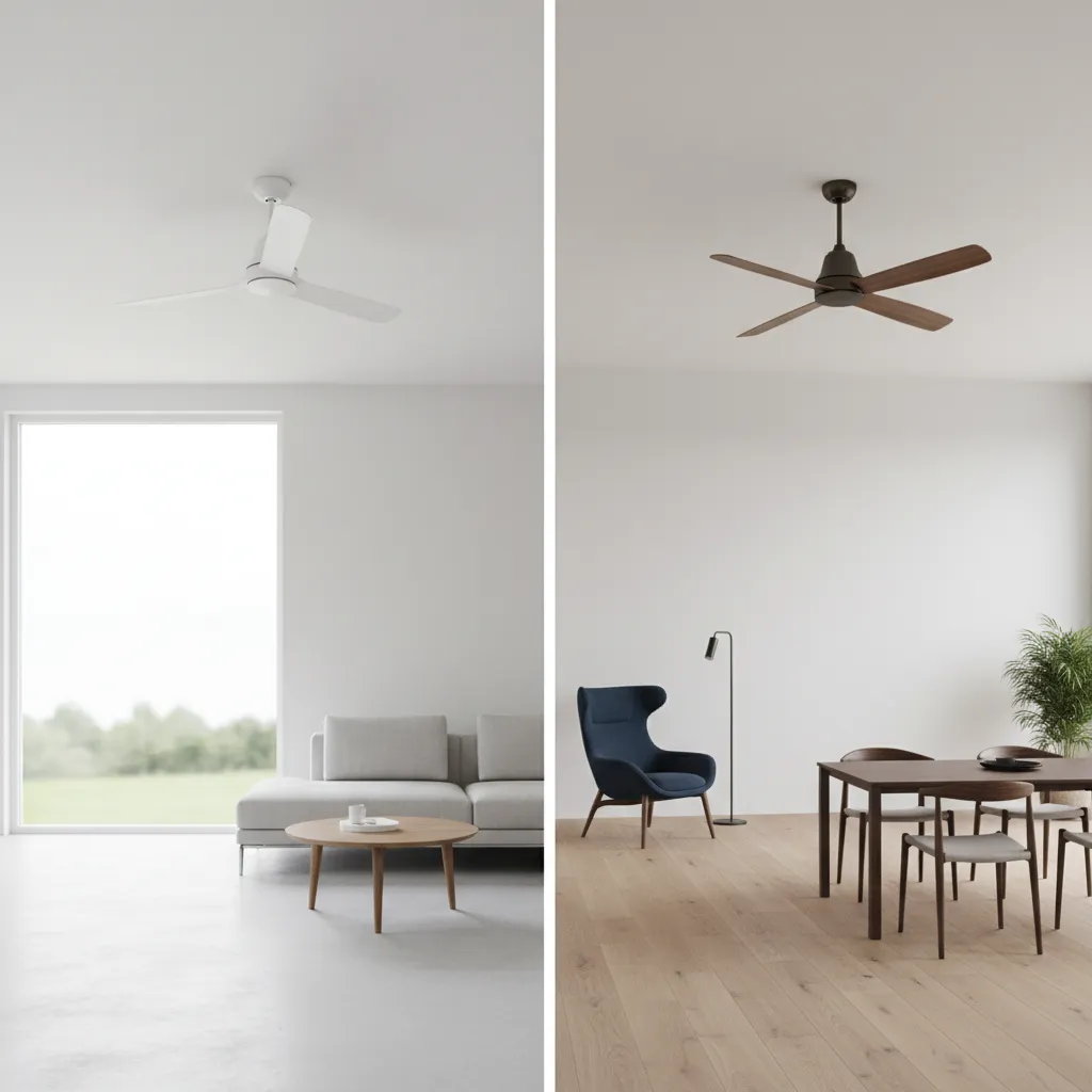 Choosing Between Flush Mount and Downrod Fans