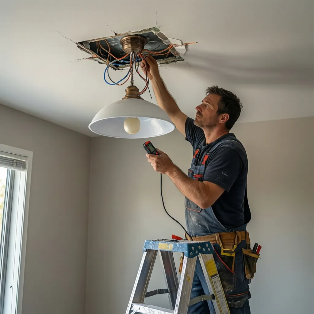 Electrical Safety Risks When Removing Ceiling Light Fixtures