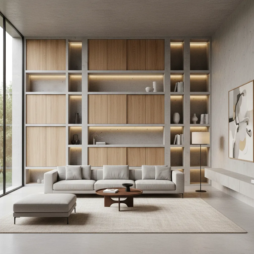 5 Cement Cupboard Designs in Hall That Actually Work