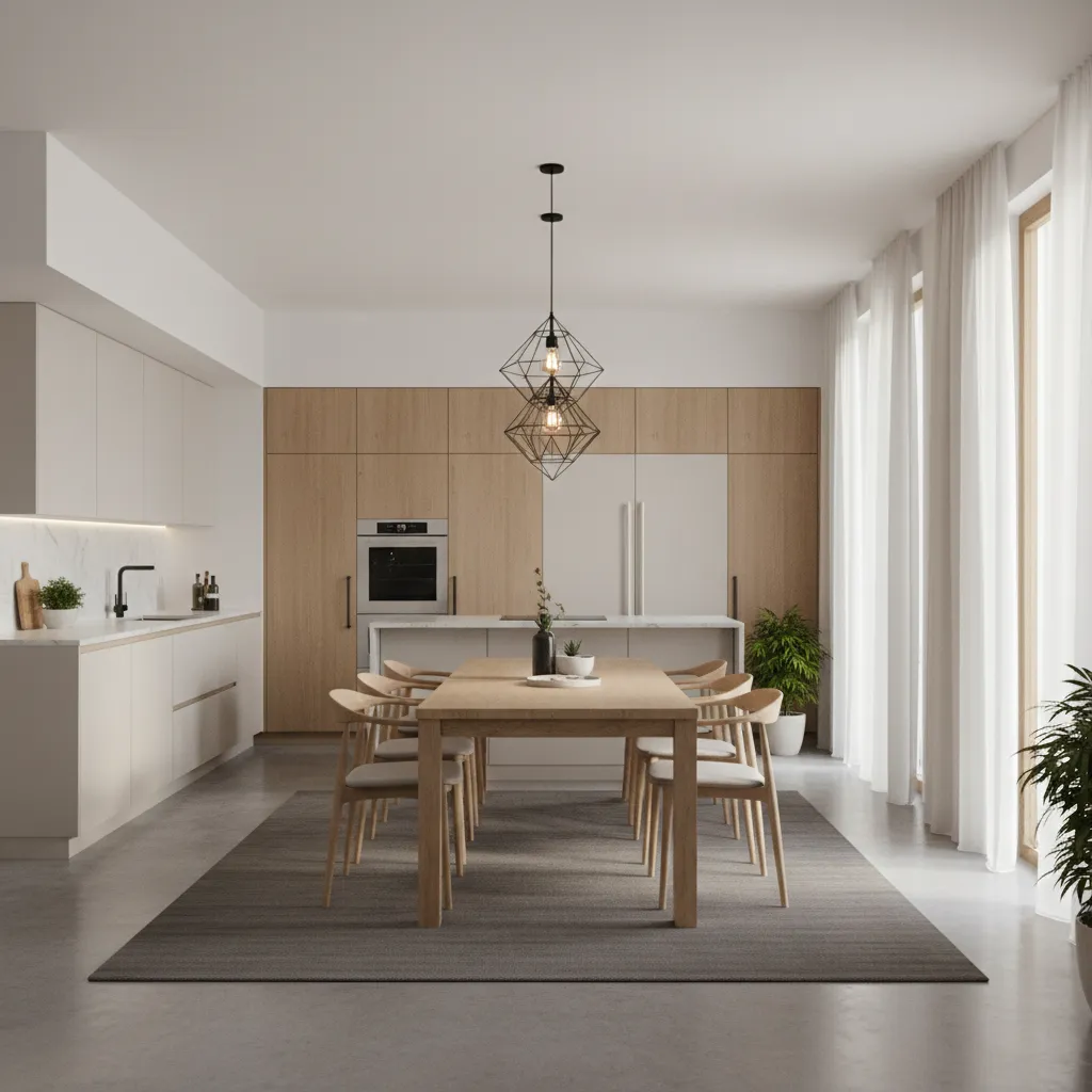 How to Optimize Traffic Flow Around a Central Kitchen Dining Table