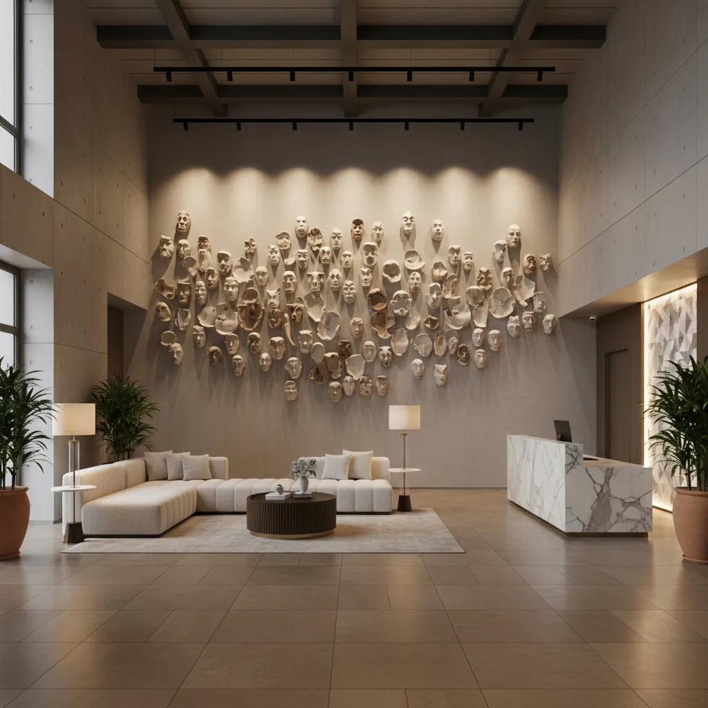 How Ceramic Mask Wall Decor Is Used in Interior Design and Hospitality Spaces