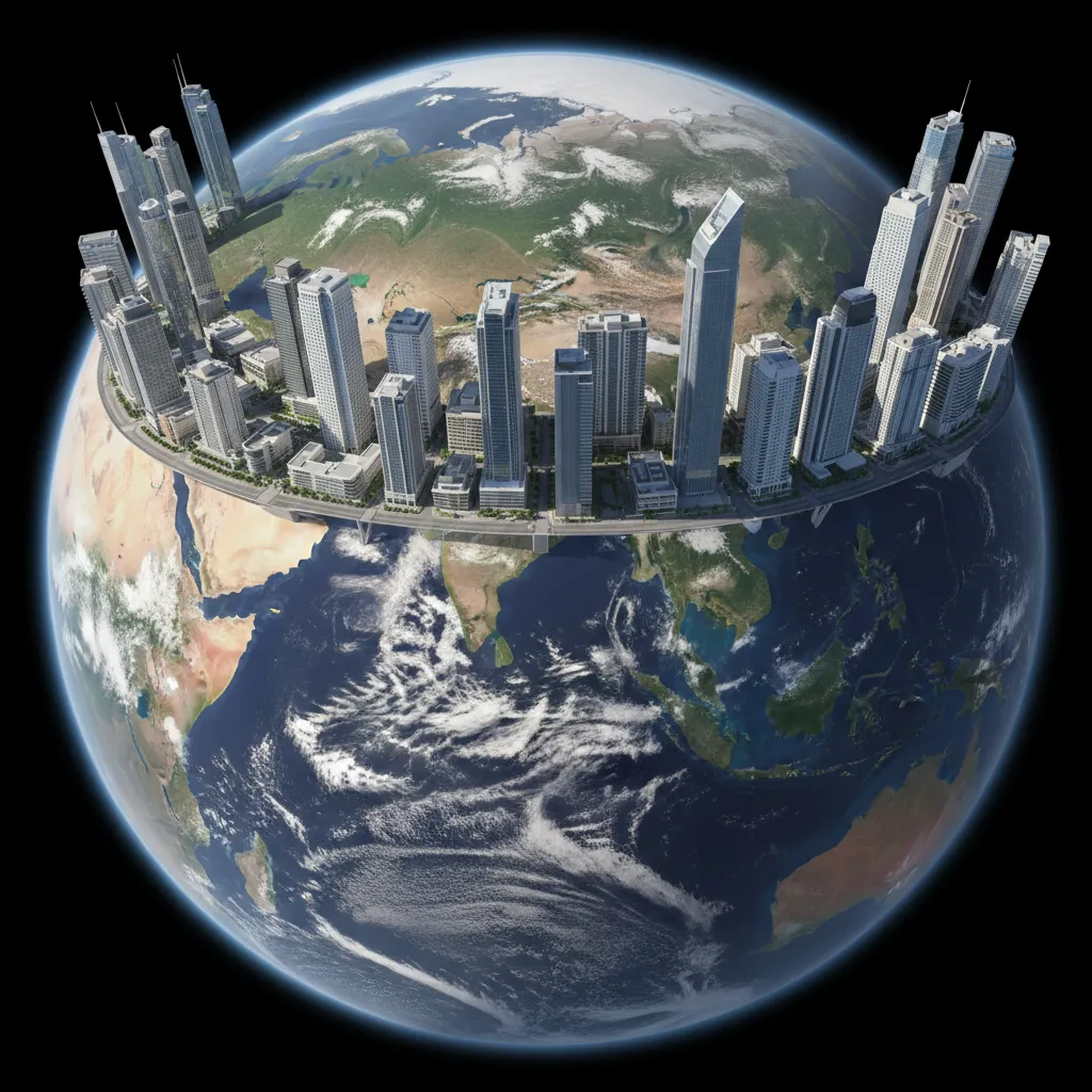 3D city models rendered on Cesium globe environment