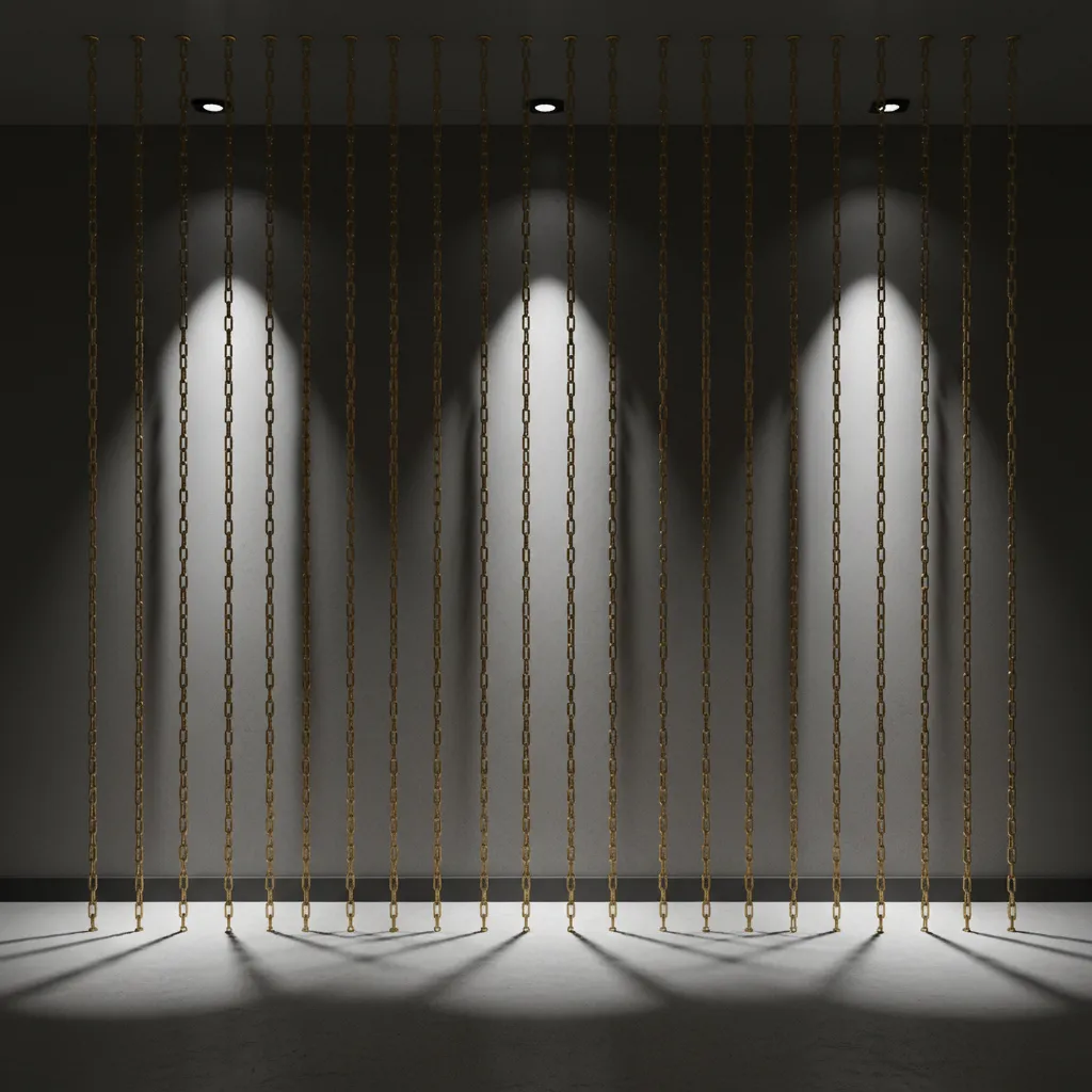 Lighting and Shadow Effects with Decorative Chains