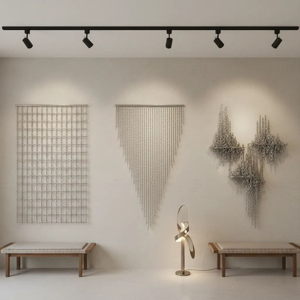 Spacing and Symmetry Techniques for Hanging Chains