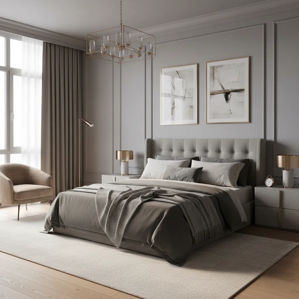 How to Choose Champagne Shades for a Grey Bedroom
