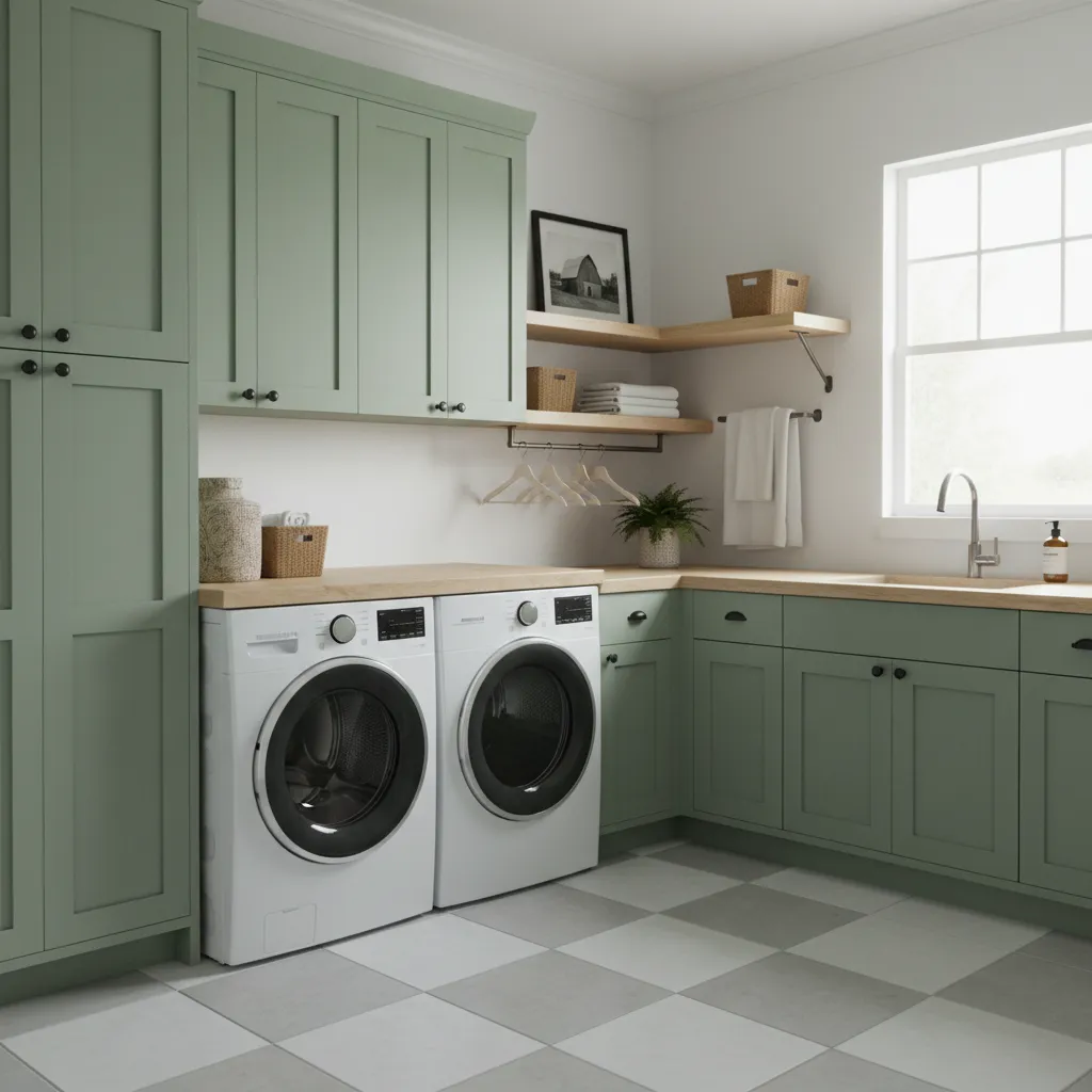 Laundry Room Flooring Trends Why Checkerboard Tile Remains Popular