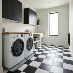 Preventing Water Damage on Checkerboard Laundry Room Tile Floors