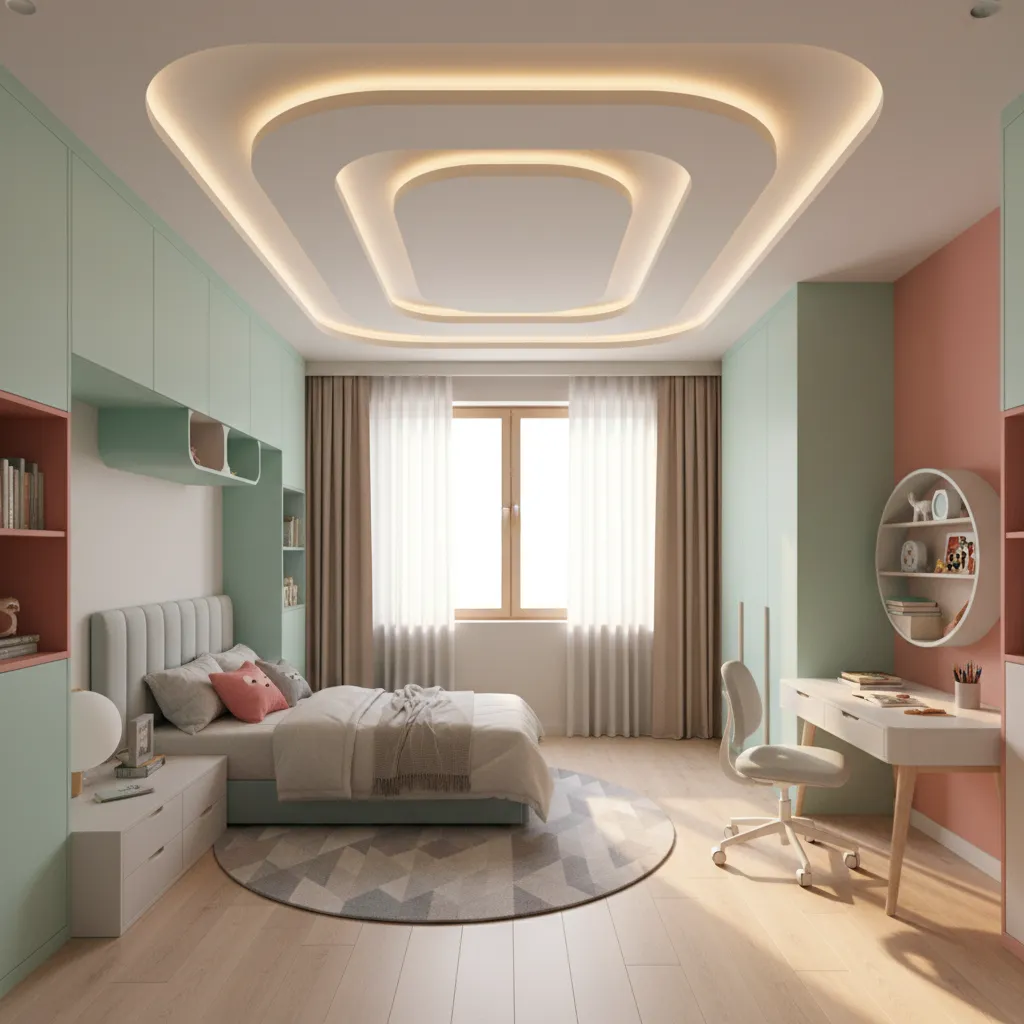 Children’s Bedroom POP Design for Kids Room Ideas