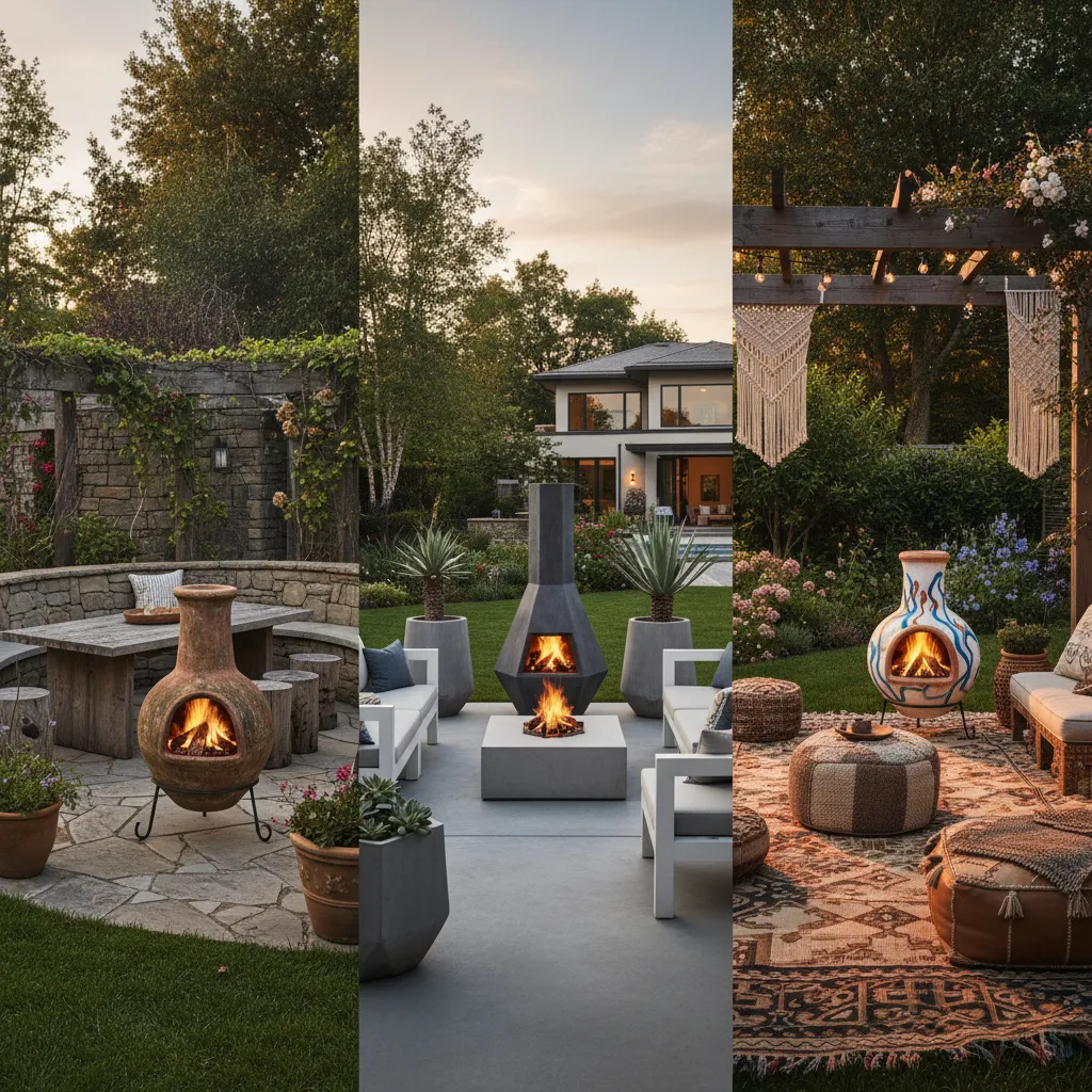Best Chiminea Decor Styles for Rustic Modern and Boho Backyards