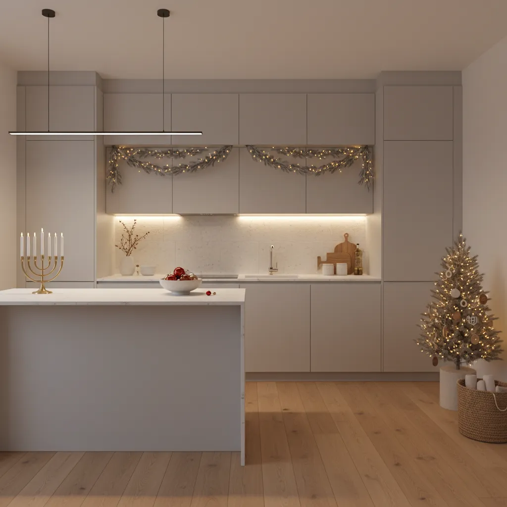 Optimizing Christmas Cabinet Lighting for Small or Modern Kitchens