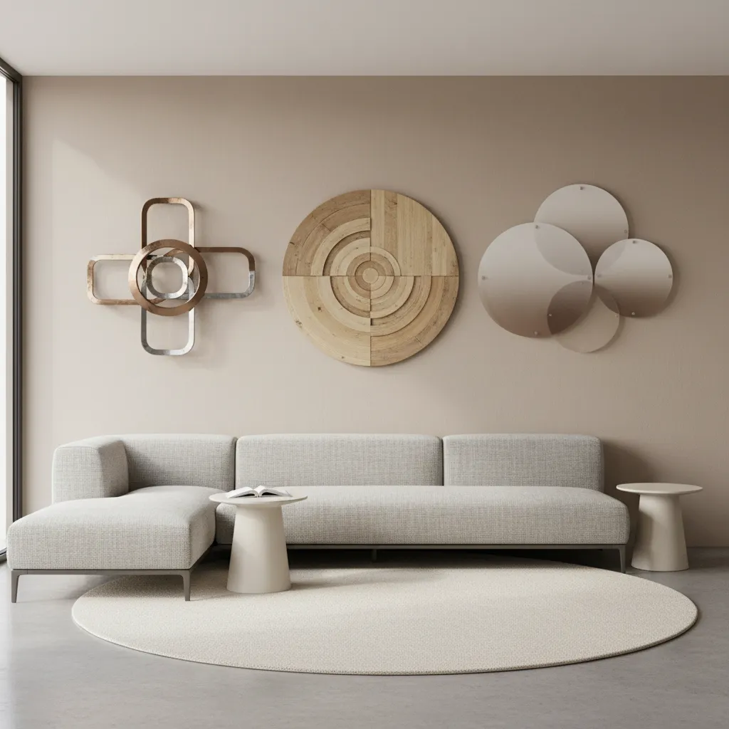 Circle Wall Decor Materials Comparison Metal vs Wood vs Acrylic