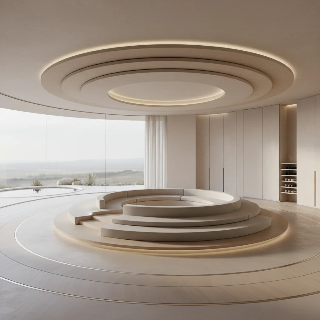 Circular Dining Table for Six Layouts: Designing a 6-seat round table as the interface of future domestic rituals